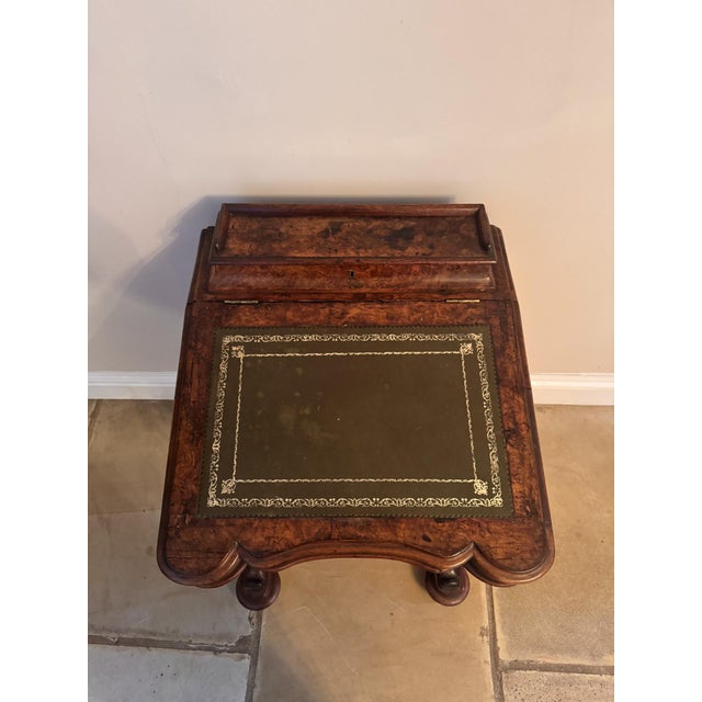 Antique Victorian Walnut Freestanding Davenport, 1860 For Sale - Image 12 of 13