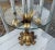 S. Salvadori Firenze Mid-Century Modern Gilt Regency Metal Italy Table Glass Top For Sale - Image 16 of 18