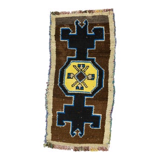 Vintage Mini Turkish Rug For Sale