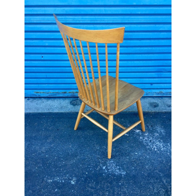 Ethan Allen High Comb Spindle Back Chair | Chairish