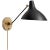AERIN for Visual Comfort Signature Charlton Wall Light in Black & Hand-Rubbed Antique Brass For Sale