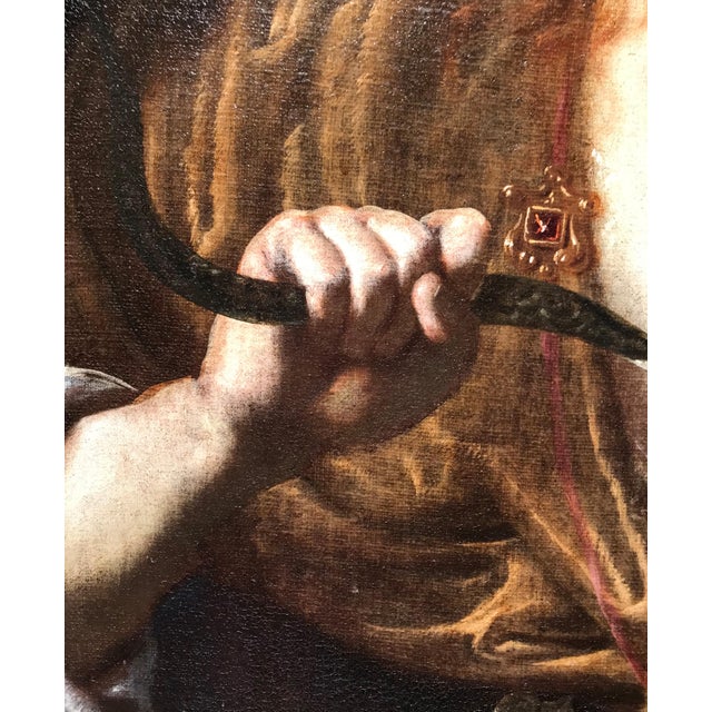 Giovanni Domenico Ferrucci, The Death of Cleopatra, Oil on Canvas, 17th Century, Framed For Sale - Image 6 of 13
