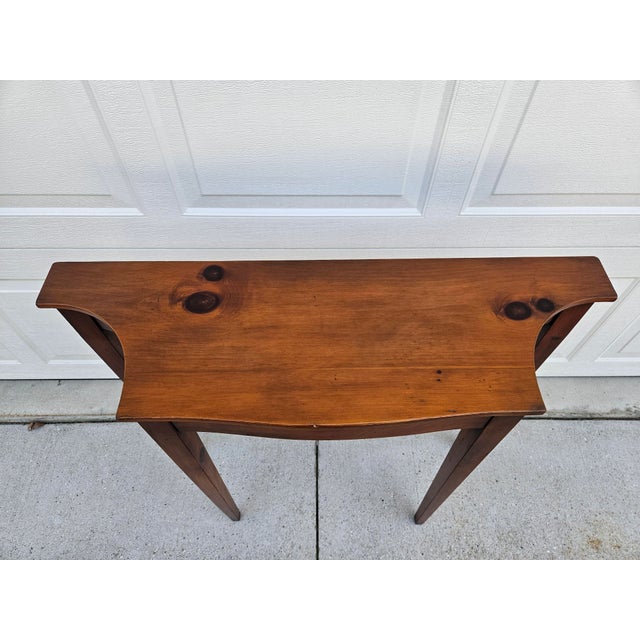 American Federal Style Pine Shop Original Console Table For Sale - Image 3 of 11