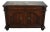 Mahogany Maitland Smith Stone Top Console Cabinet For Sale