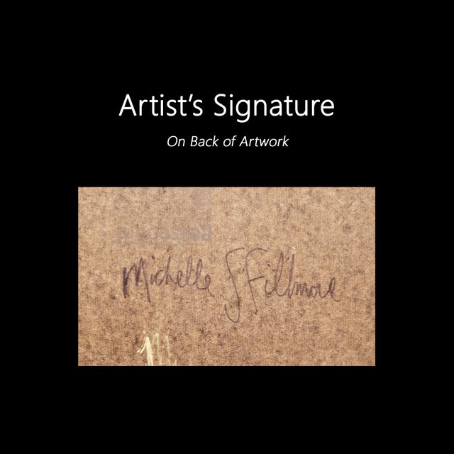 Periphery - Luminous Glowing Colorful Figurative Surrealist Oil Painting on Wood Original Artwork by Michelle Fillmore For Sale - Image 9 of 9