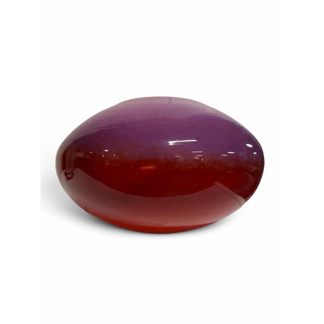 Mid-Century Modern 1990s Venini "Doppio Incalmo" Art Glass Vase by Timo Sarpaneva For Sale - Image 3 of 7