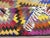 1960s Colorful Organic Wool Handmade Turkish Boho Kilim Rug For Sale - Image 4 of 12