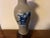 Antique 19th Century Chinese Export Blue & White Porcelain Crackle Glaze Vase Mounted as a Lamp For Sale - Image 10 of 12