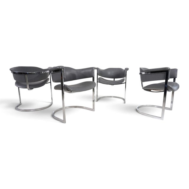 Vintage Dining Chairs by Vittorio Introini for Mario Sabot, 1970, Set of 4 For Sale - Image 16 of 18