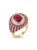 2020s 18k Gold Ruby 4.04ct and Diamond 0.81ct Cocktail Ring, New Design For Sale - Image 5 of 8