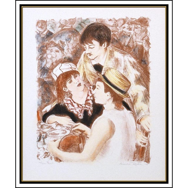Message us to inquire about custom framing options! (Included for free with every purchase) The artwork here, "Les Trois...