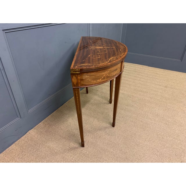 Antique Inlaid Mahogany Card Table, 1900 For Sale - Image 13 of 16