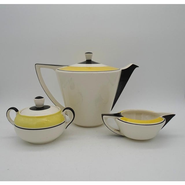 Ceramic Art Deco Dutch Ineke Service Set by Edmond Bellefroid for Petrus Regout Maastricht Koninklijke Sphinx, 1933, Set of 39 For Sale - Image 7 of 18