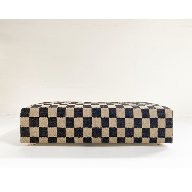 Wool Jute Checkerboard The Forsyth Checkerboard Ottoman Part of the Forsyth Originals Collection. The Forsyth Checkerboard...