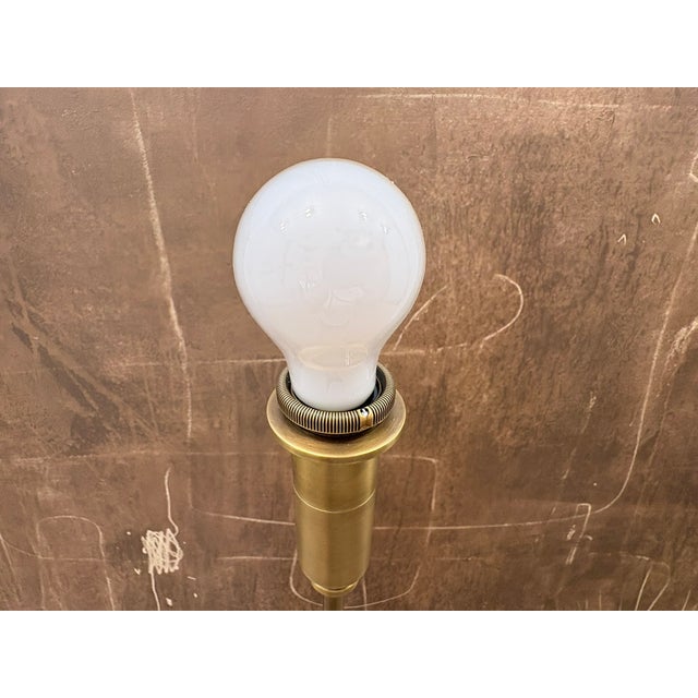 Rh Pyramid Telescoping Floor Lamp Vintage Brass | Adjustable Height | Cast Zinc & Steel For Sale - Image 17 of 18