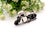 Vintage Miniature Silver Motorcycle For Sale - Image 3 of 4