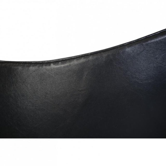 Vintage Egg Chair in Black Leather by Arne Jacobsen, 1963 For Sale - Image 10 of 18