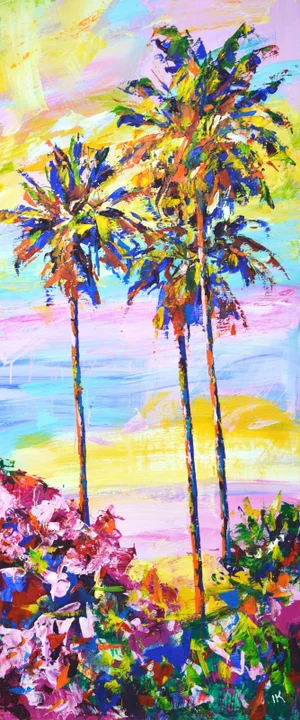 Palm Trees 9 Original Contemporary Painting