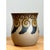 Ceramic Vintage Swirl Motif Ceramic Vase For Sale - Image 7 of 12