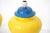 Yellow French Yellow and Cobalt Blue Glazed Ceramic Table Lamps, 20th Century, Set of 2 For Sale - Image 8 of 11