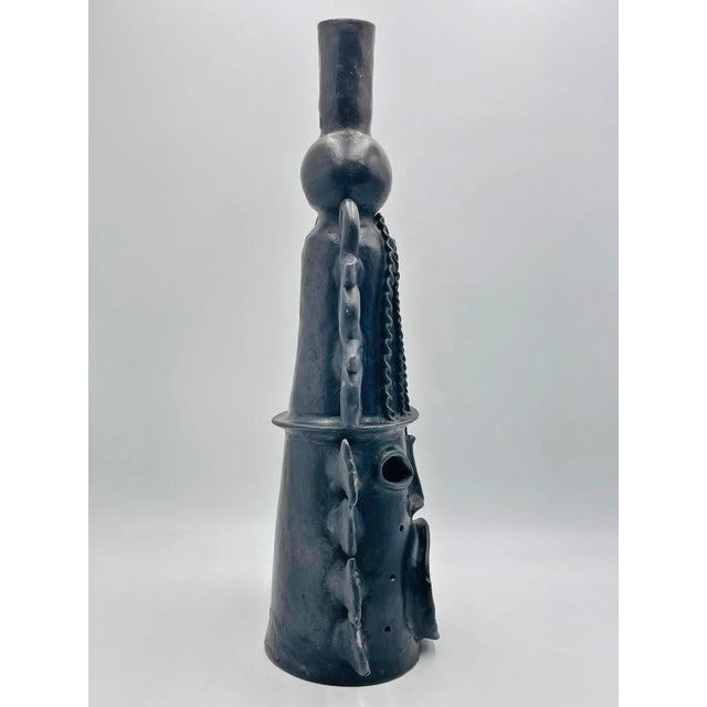 1960s 1960s Barro Negro Sculpture by Doña Rosa of Coyotepec Oaxaca, Hand-Signed, Mexican Art For Sale - Image 5 of 18