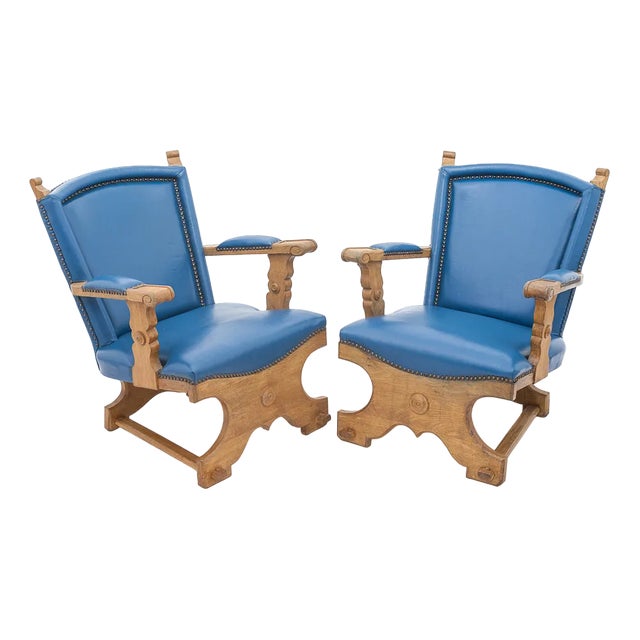 Set of Flemish Armchairs, 1950s For Sale