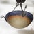Amber Art Deco Pâte De Verre Blue & Smoked Honey Glass Chandelier W/ Leaf Form Fitting For Sale - Image 8 of 18