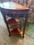 Vintage Chinese Carved Hardwood Demilune Console With Marble Top For Sale - Image 4 of 8