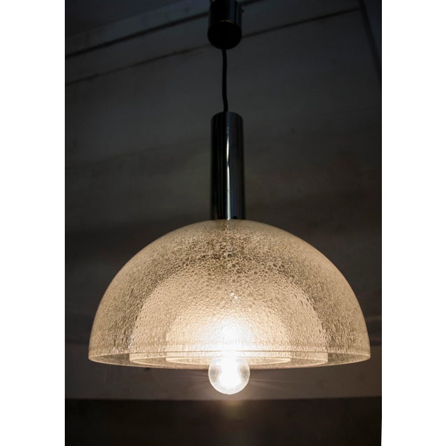 AVMazzega Vintage Italian Glass Pendant from Mazzega, 1970s For Sale - Image 4 of 18