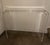 Executed in a single continuous sheet of thick optical-grade acrylic, this waterfall console table represents the apex of...