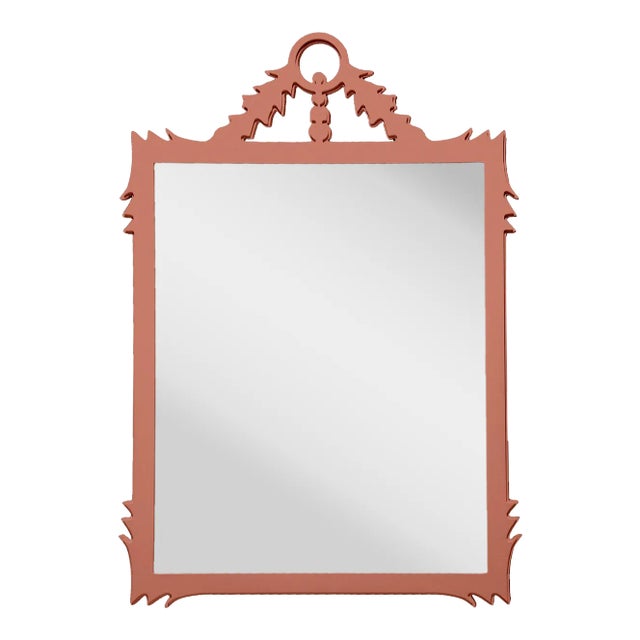 Fleur Home Garden District Lafitte Rectangle Mirror in Red Earth, 35x55 For Sale