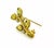 This lovely authentic brooch is by Judith Ripka, it is crafted from 18k yellow gold featuring a textured curved stem with...