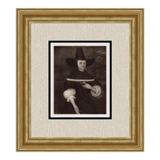 1900 - 1909 Amazing John Taylor Antique Portrait Print Joan Nixion Signed Framed For Sale