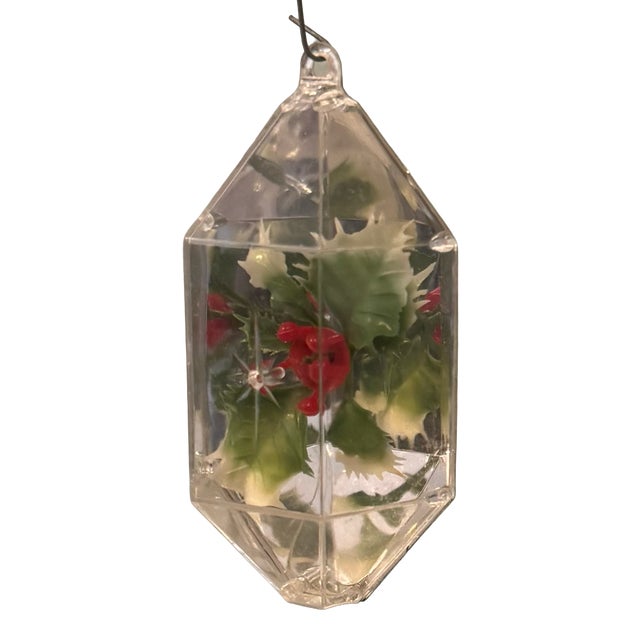 Vintage 1960s Jewelbrite Botanical & Bird Christmas Ornaments — Set of 14 For Sale In Seattle - Image 6 of 14