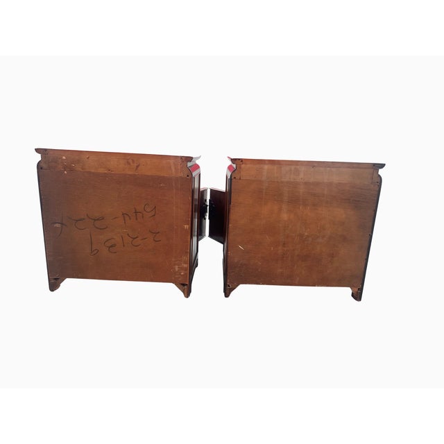 1970s Raymond Sabota Chin Hua Nightstands for Century Furniture, Pair For Sale - Image 9 of 12