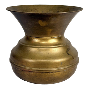 Vintage English Traditional Brass Tobacco Porch Spittoon