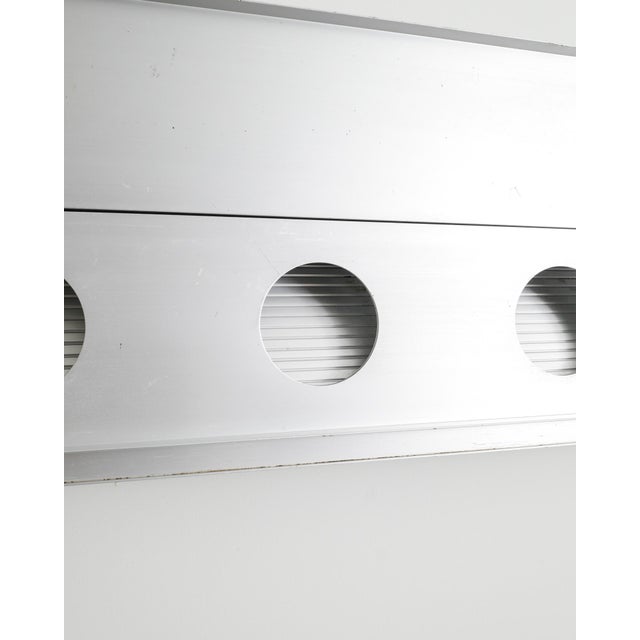 Jean Prouvé Mid-Century French Aluminium Areator Shutter with C.I.M.T Panel by Jean Prouvé, 1950s For Sale - Image 4 of 7