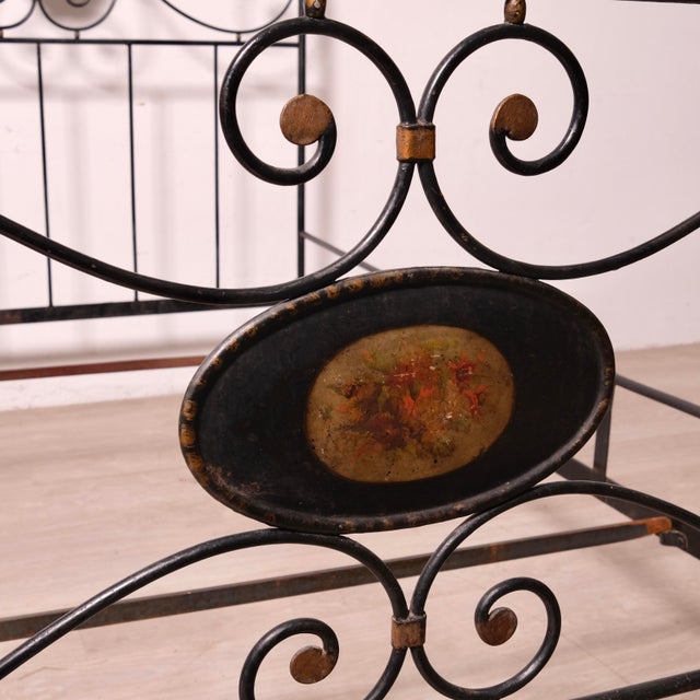 Vintage Wrought Iron Bed, Italy, 19th Century For Sale - Image 10 of 18
