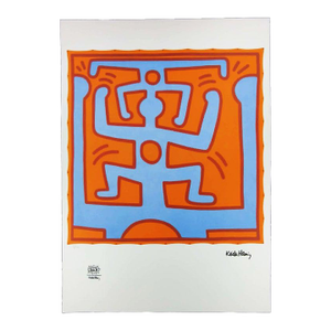 1990s After Keith Haring, Figurative Composition, Limited Edition Lithograph