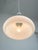 Mid-Century Danish Chrome & Opaline Pendant Lamp, 1960s For Sale - Image 4 of 12