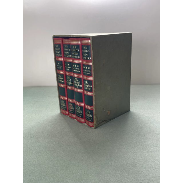 Art Deco Vintage Philosophy Hardcover Quartet For Sale - Image 3 of 6