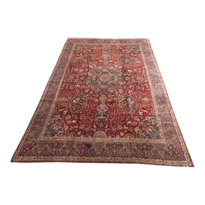Large Antique Signed Tabriz Carpet 14'2" X 18'3"