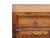 Wood Chinese Moon Face Narrow Wood Grain Brown Drawers Side Table Cabinet For Sale - Image 7 of 16