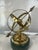 Vintage Brass Armillary Sphere on Green Marble Base For Sale - Image 4 of 6