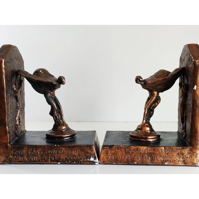 2011 Rolls Royce Owners' Club Flying Lady Bookends - a Pair For Sale - Image 9 of 11