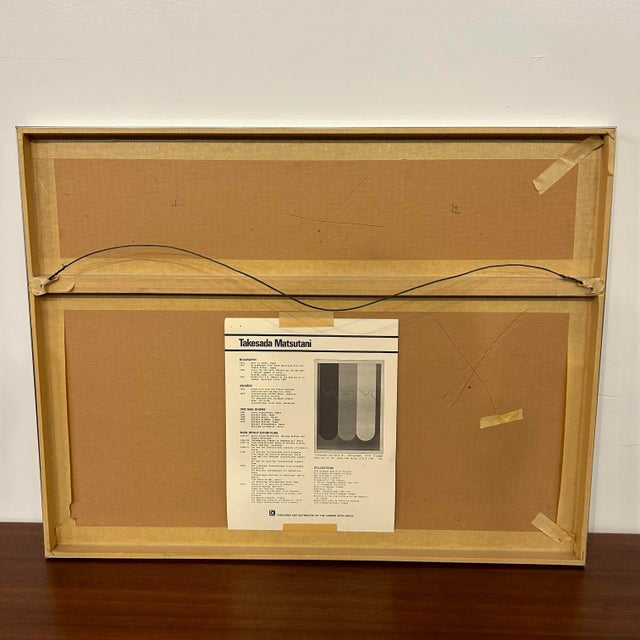 1971 Takesada Matsutani “Signal” Lithograph 70/75 For Sale - Image 10 of 13