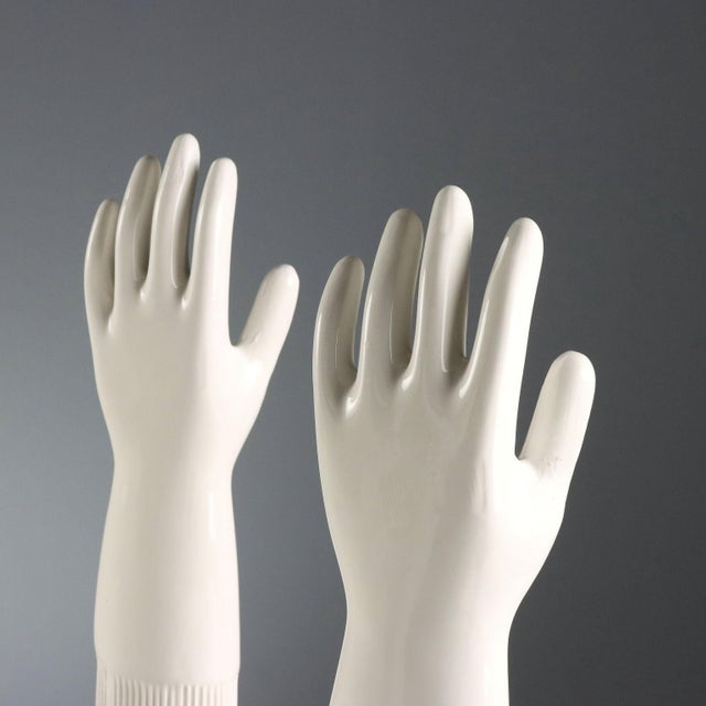 Ceramic Porcelain Lungavilla Glove Molds from Pirelli, Set of 5 For Sale - Image 7 of 13