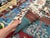 Multicolor Afghan Pictorial Bird & Tree Hand-Knotted Wool Rug - 9'7" X 6'9" For Sale - Image 15 of 15