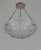 MULLER FRERES A French art deco bowl pendant light made circa 1925-1935 in nickel plated solid brass or bronze holding a...