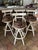 Set of 4 Bamboo Barstools For Sale - Image 9 of 9